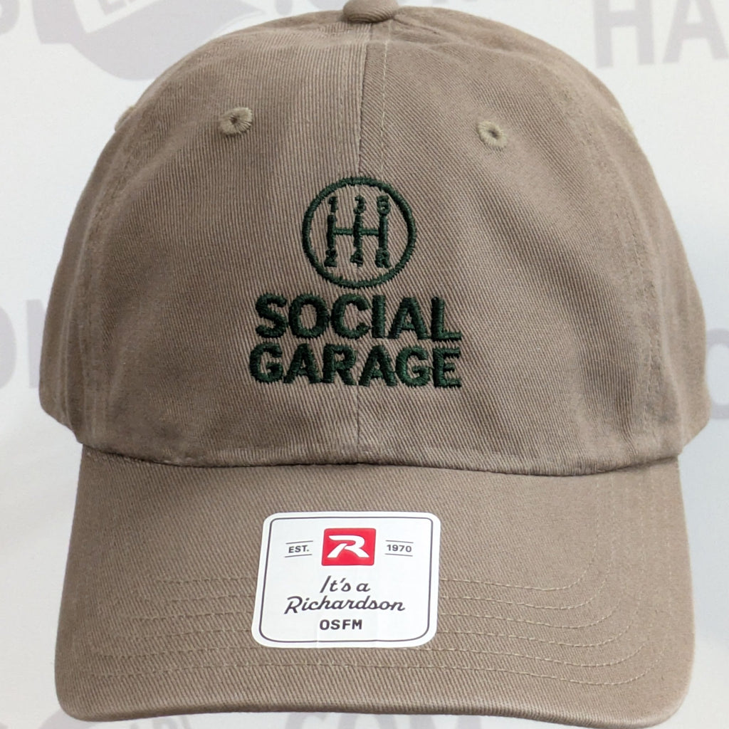 Embroidered Social Garage Hat - Driftwood